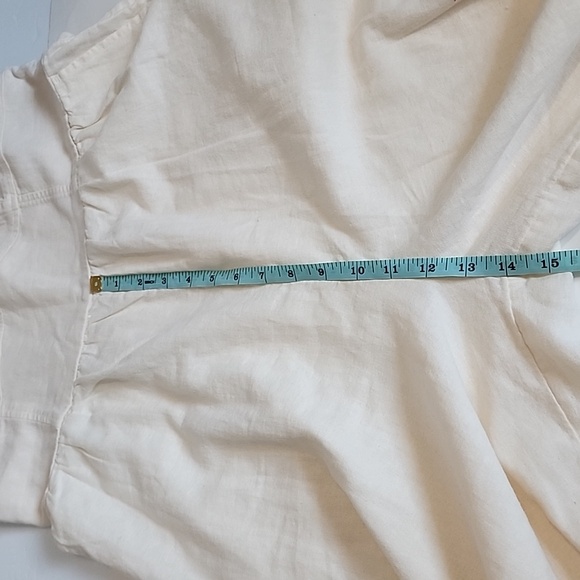 Old Navy Linen-Blend Tie-Shoulder Corset Cami Jumpsuit/  L - Picture 14 of 17